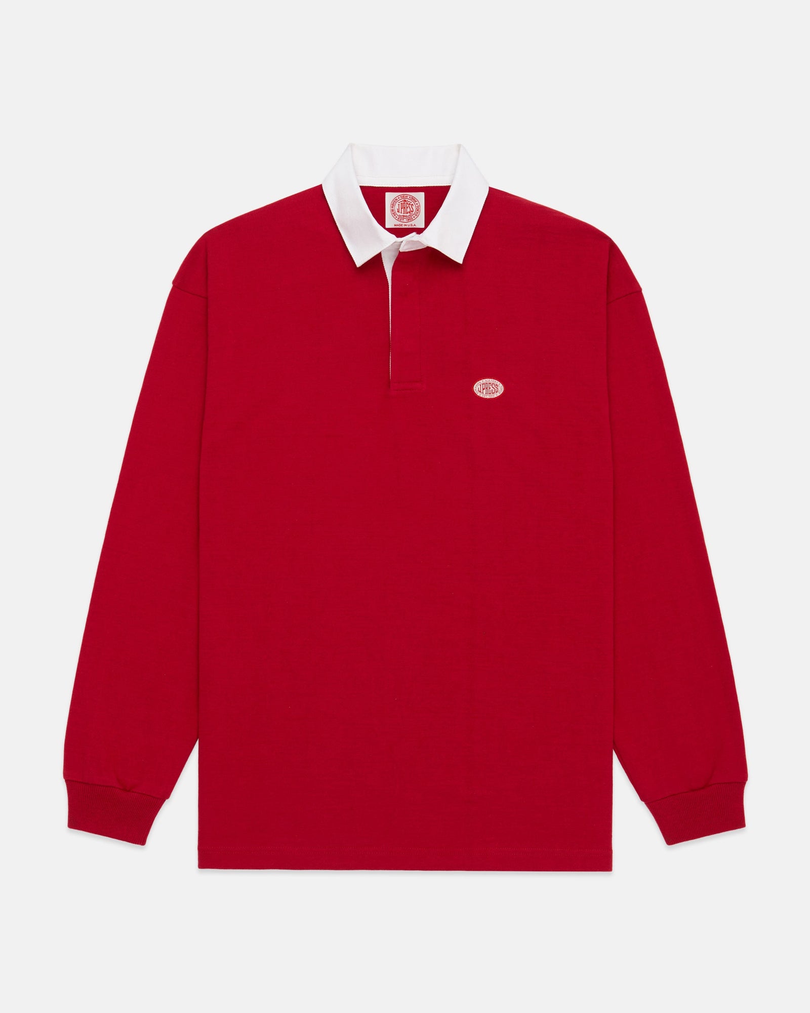 Made In Usa Red J Press Seal Rugby