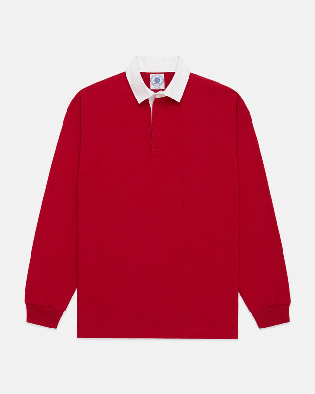 Made In Usa Red Cotton Rugby
