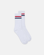 Made In Usa Ivy Stripe Cotton Crew Socks