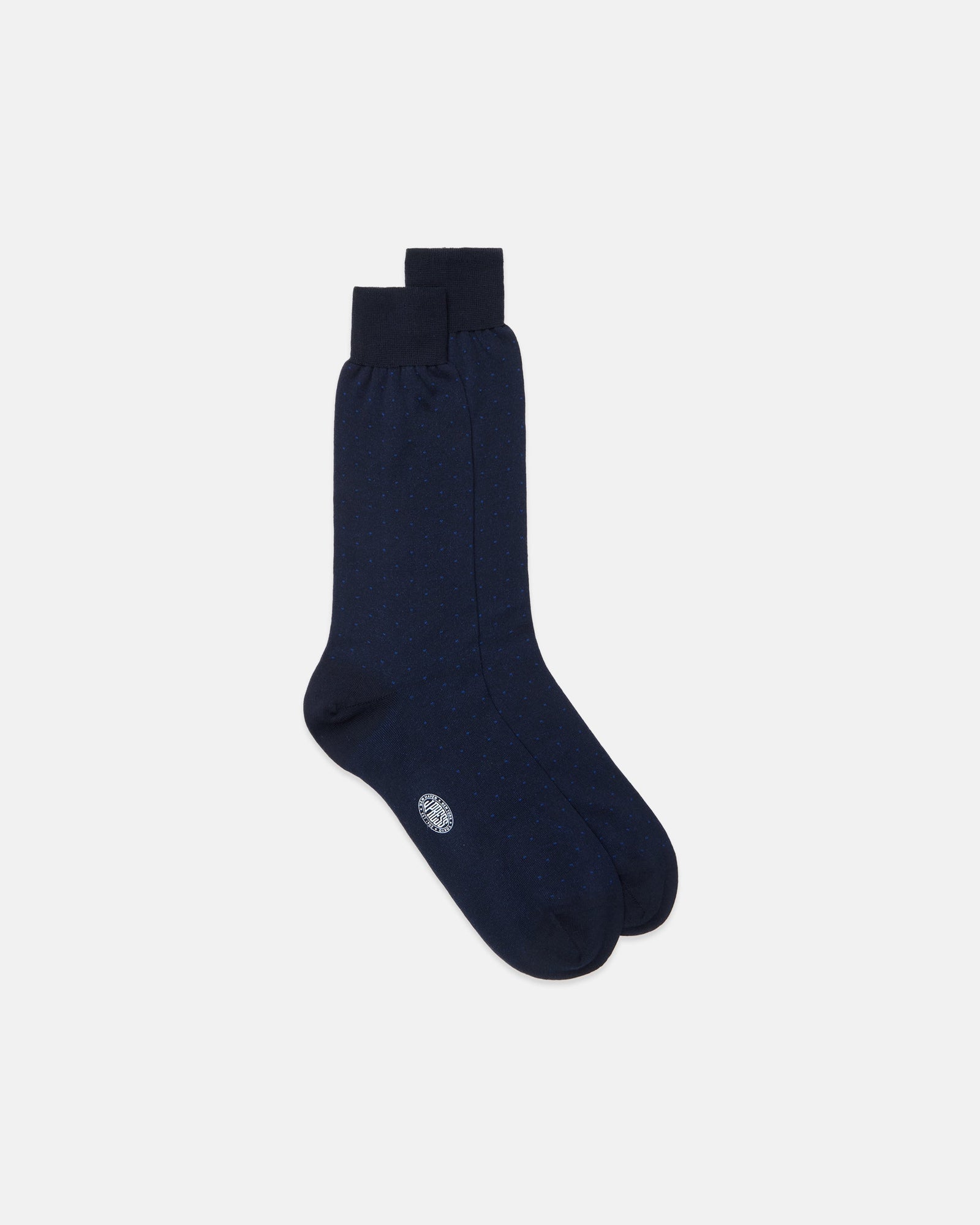 Made In Italy Mini Polka Dot Mid Calf Wool Sock