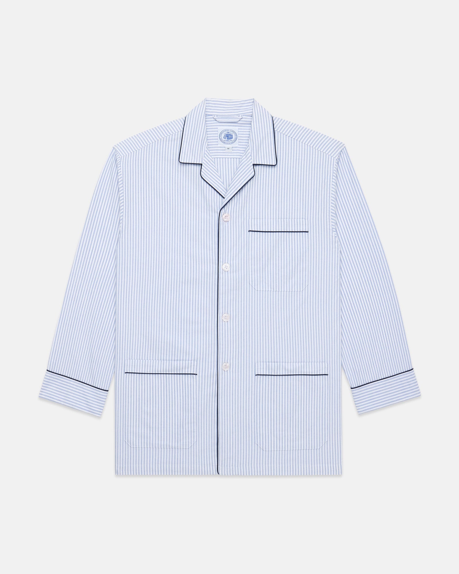 Made In Canada University Stripe Cotton Oxford Cloth Pajamas