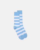 White Hoop Stripe Cotton Socks