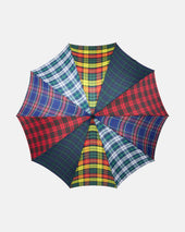 Made In England Tartan Fox Frame Stick Umbrella