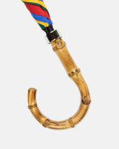 Made In England Panel Fox Frame Stick Umbrella