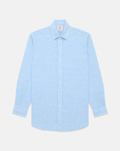 Made In Usa Thomas Mason Light Spread Collar Linen Shirt Classic Fit