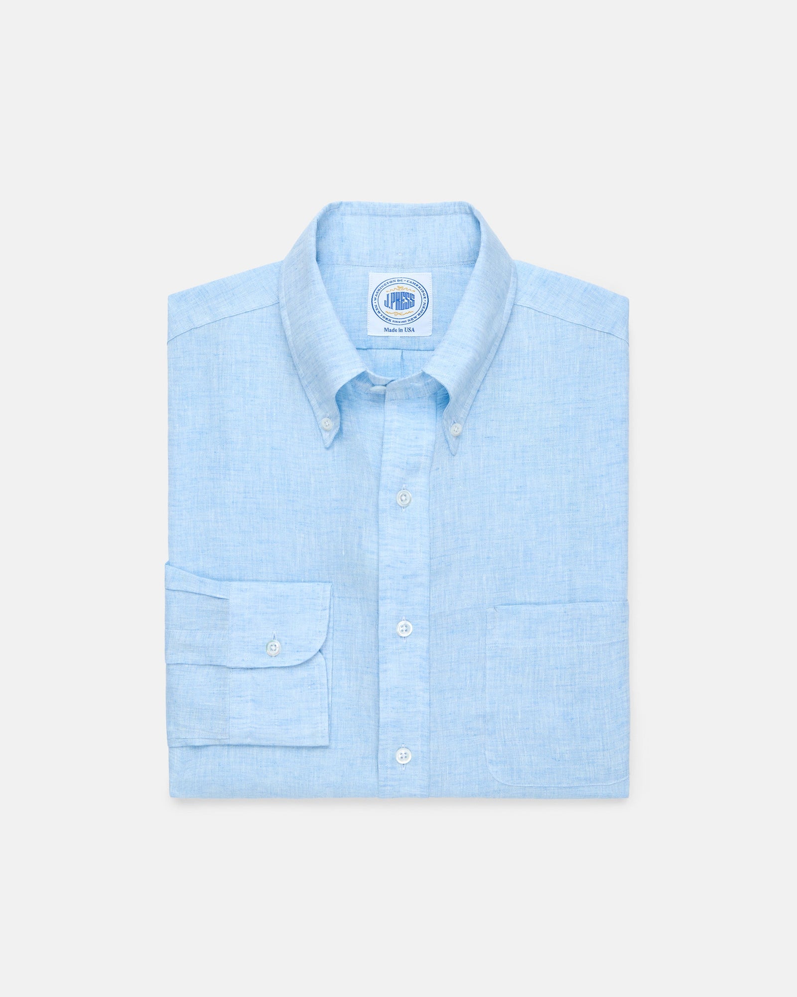 Made In Usa Thomas Mason Light Linen Shirt Classic Fit