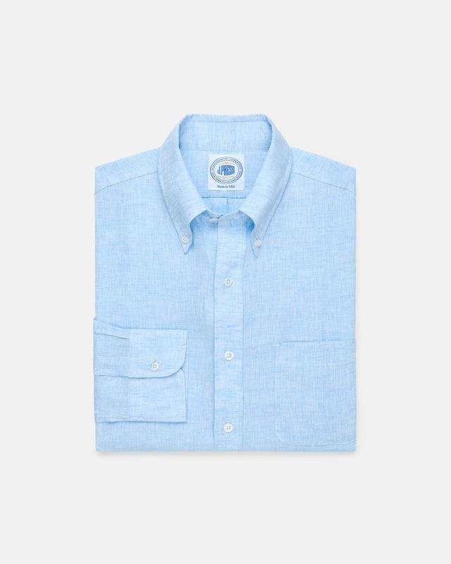 Made In Usa Thomas Mason Light Linen Shirt Classic Fit