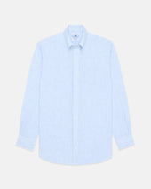Made In Usa Thomas Mason Light Candy Stripe Linen Shirt Classic Fit