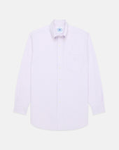 Made In Usa Light Purple University Stripe Oxford Shirt Classic Fit