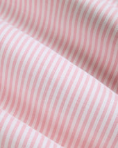 Made In Usa Pink Candy Stripe Oxford Cloth Dress Shirt Classic Fit