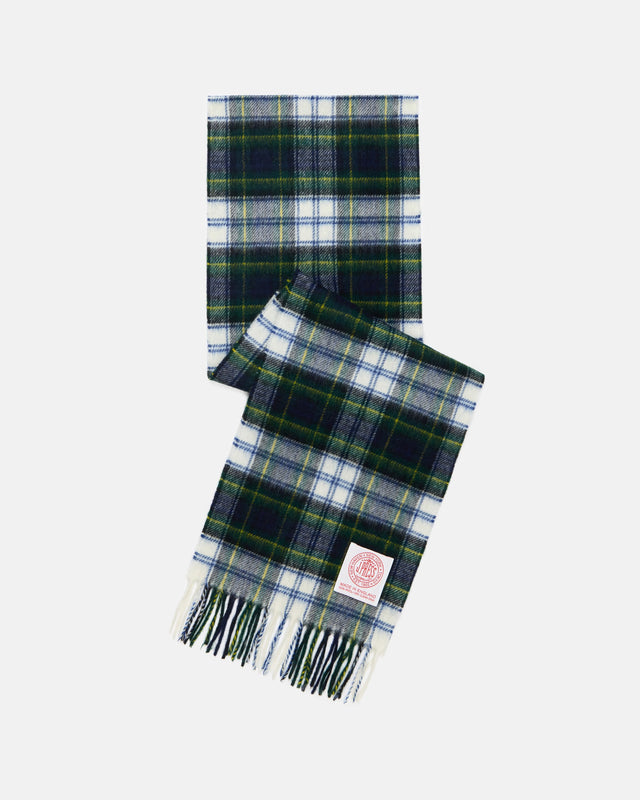 Made In England Dress Gordon Tartan Merino Wool Scarf