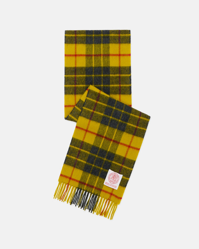 Made In England Macleod Tartan Merino Wool Scarf