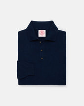 Made In Italy Cashmere Long Sleeve Polo