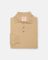 Made In Italy Cashmere Long Sleeve Polo
