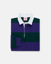 Made In Usa Purple Guard Stripe Cotton Rugby