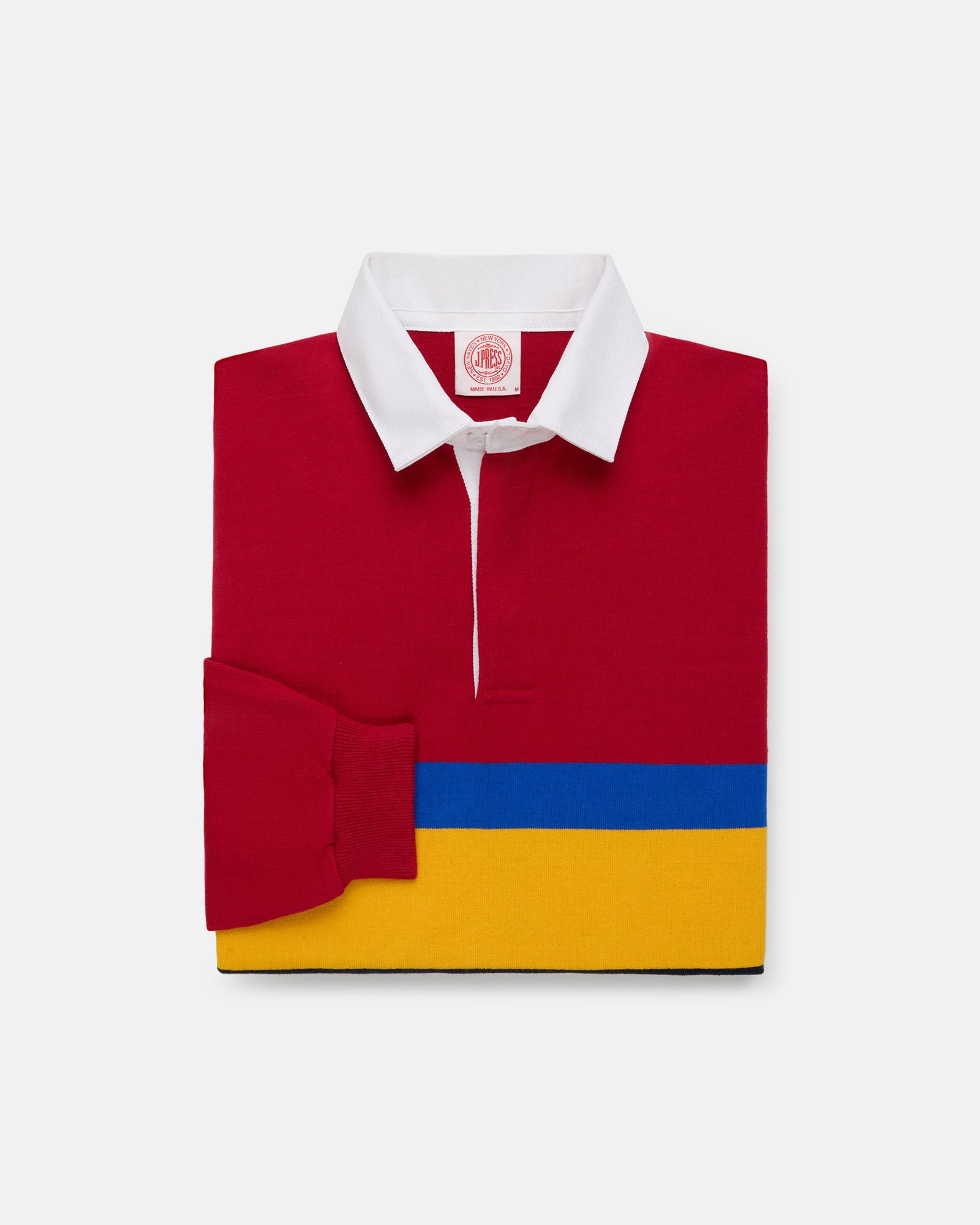 Made In Usa Red Mountain Stripe Cotton Rugby