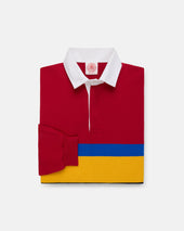 Made In Usa Red Mountain Stripe Cotton Rugby