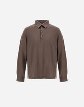 Resort Polo Shirt In Soft Wool Jersey