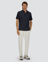 Jersey Crepe Polo Shirt