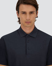 Jersey Crepe Polo Shirt