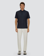 Jersey Crepe Polo Shirt