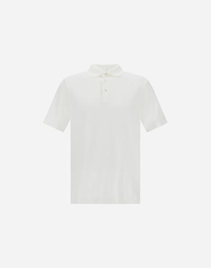 Jersey Knit Effect Polo Shirt