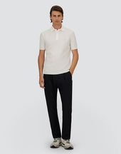 Jersey Knit Effect Polo Shirt