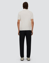 Jersey Knit Effect Polo Shirt