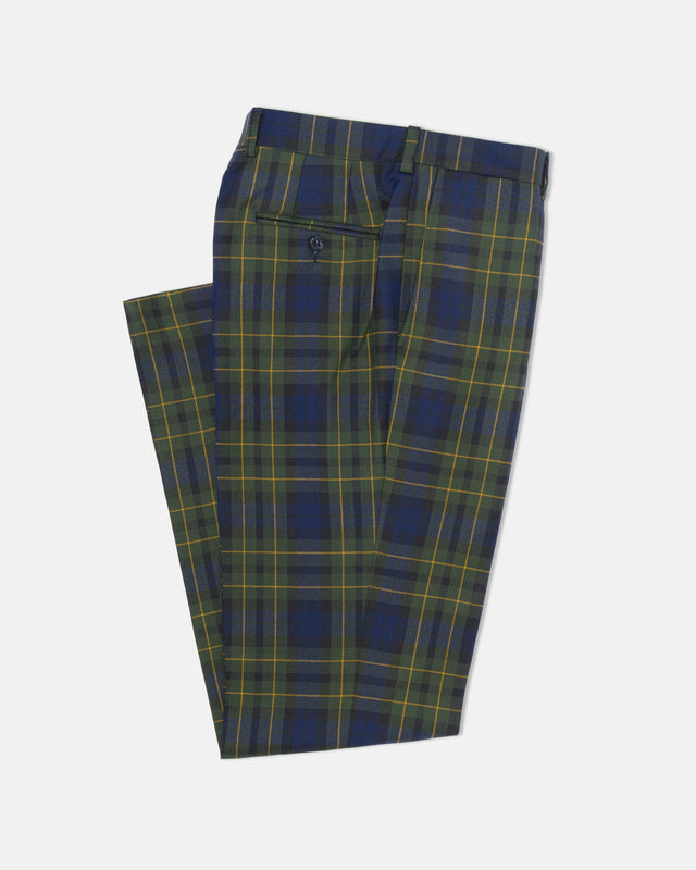 Made In Canada Green Tartan Wool Trouser