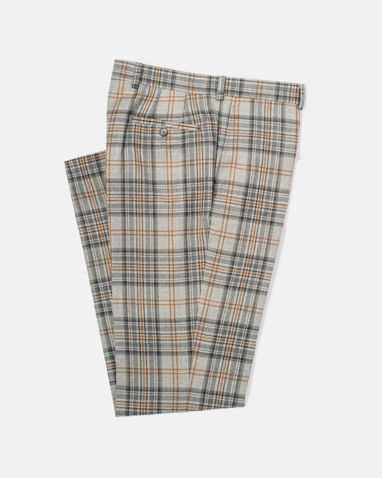 Made In Canada Grey Plaid Trouser