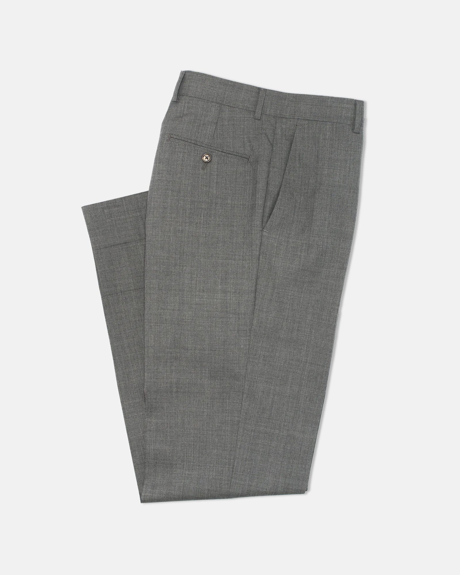 Made In Canada Medium Grey Tropical Wool Trouser
