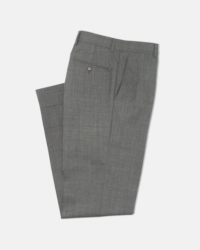 Made-in-Canada Medium Grey Tropical Wool Trouser