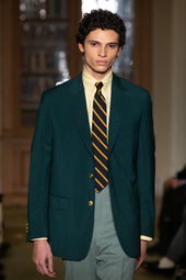 Made In Canada Green Tropical Wool Blazer