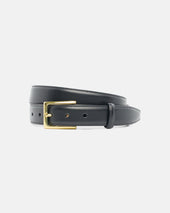 Made In Usa Black Italian Leather Belt