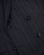 Made In Usa Fox Brothers Chalk Stripe Double Breasted Suit