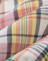 Made In Canada Peach Yellow Pastel Authentic Madras Sport Coat