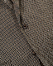 Made In Usa Mini Check Fox Air Wool Sport Coat
