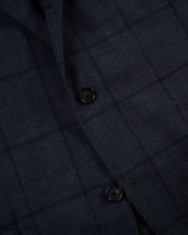Made In Usa Fox Brothers Char Windowpane Suit