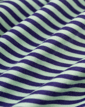 Short Sleeve Stripe Polo Light Green Light Blue