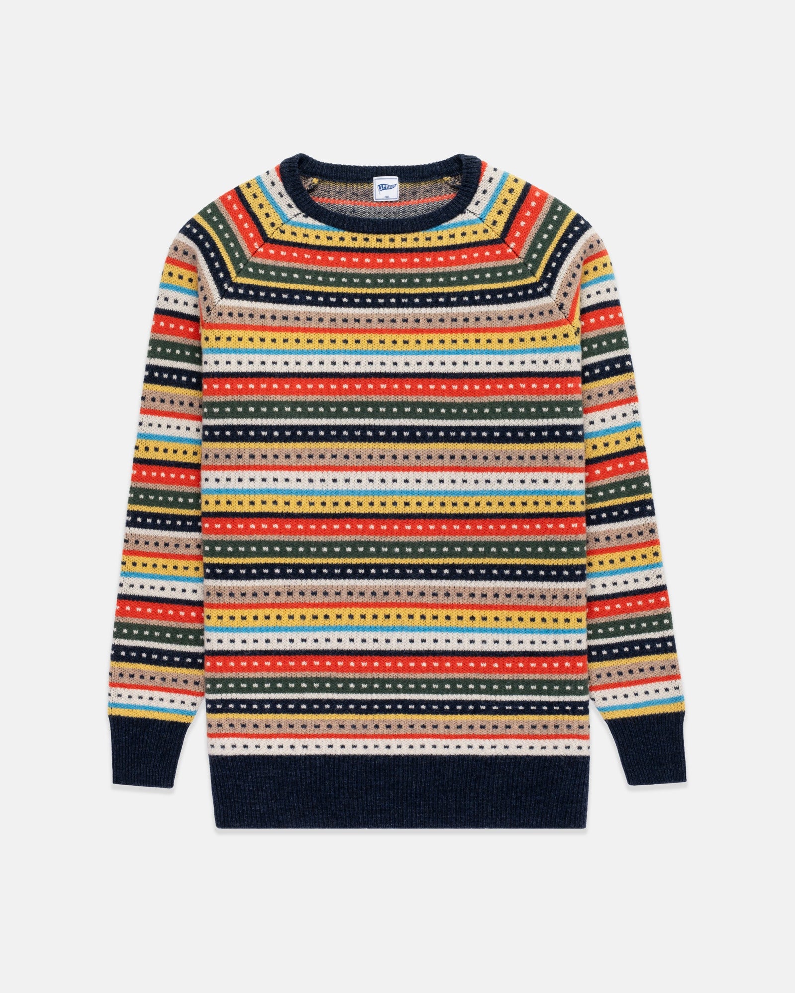 Nordic Stripe Crewneck Sweater Trim Fit