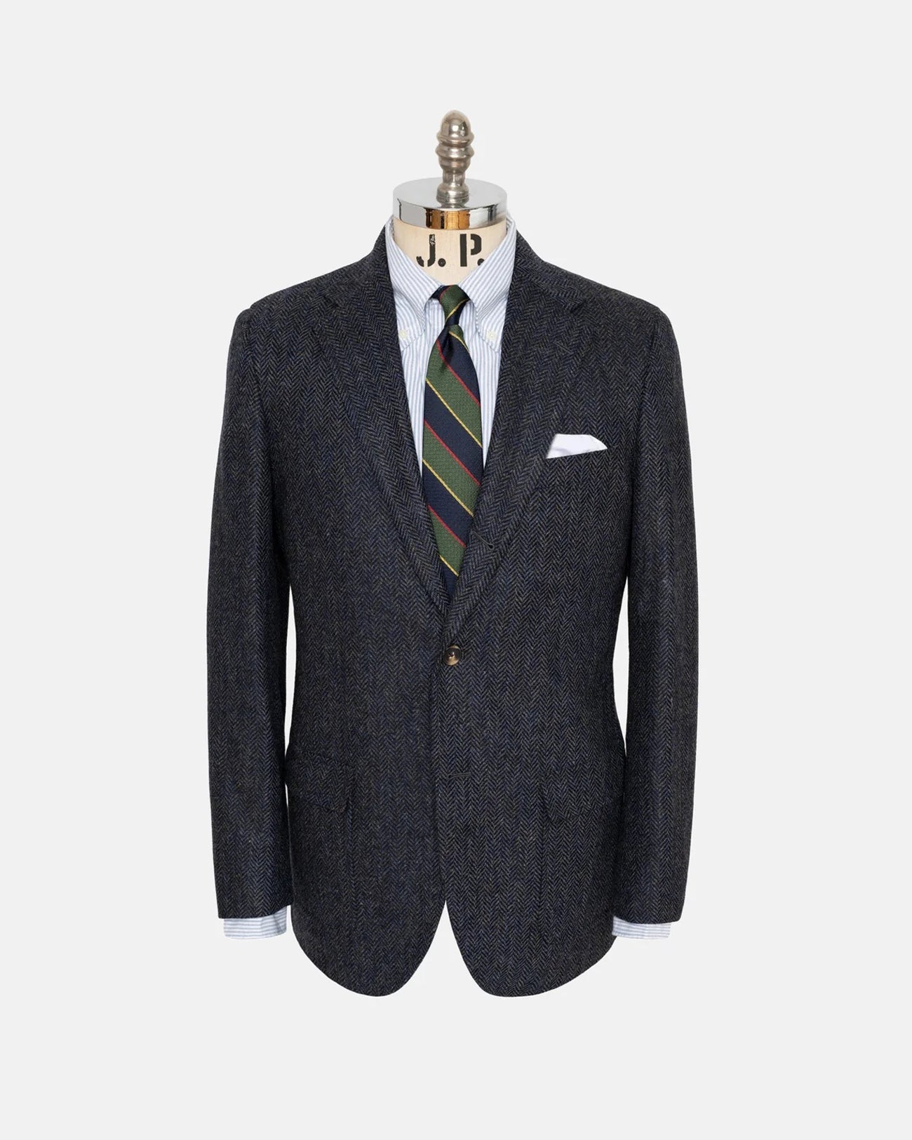Mix Herringbone Wool Sport Coat Trim Fit