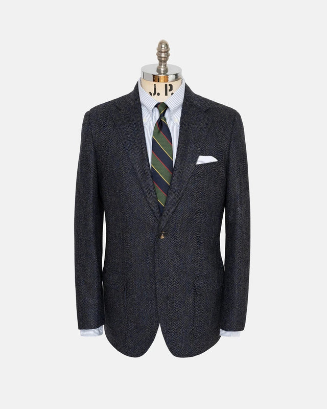 Mix Herringbone Wool Sport Coat Trim Fit