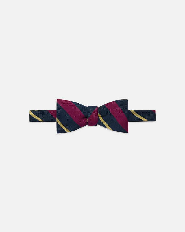 Made In Uk Oxford University Motor Club Regimental Bow Tie