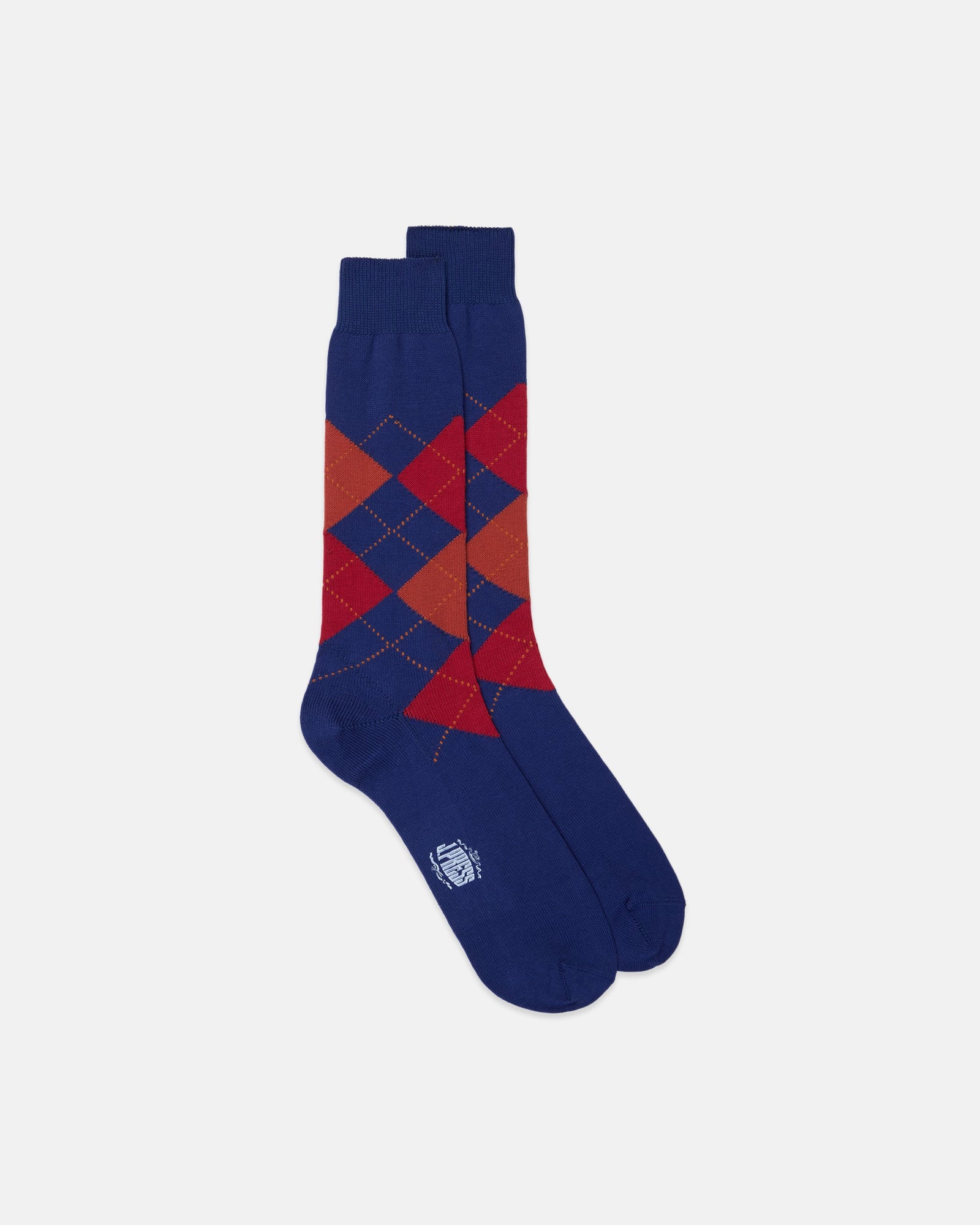 Made In Italy Argyle Cotton Socks