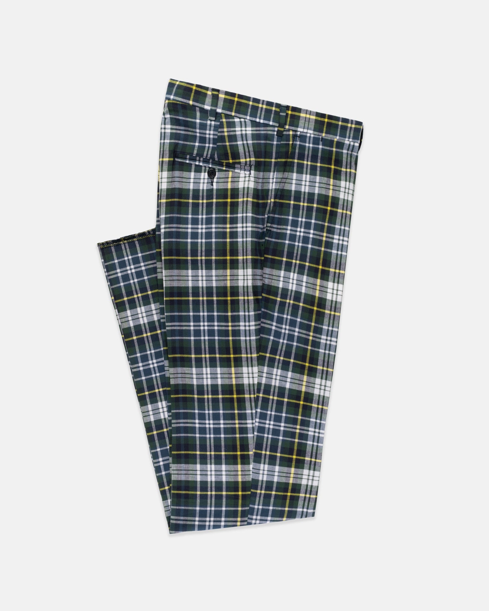 Made In Usa Madras Plaid Trousers