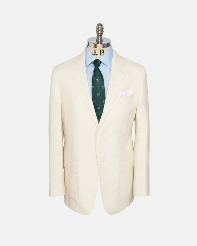 Made-in-USA Ivory Linen Sport Coat
