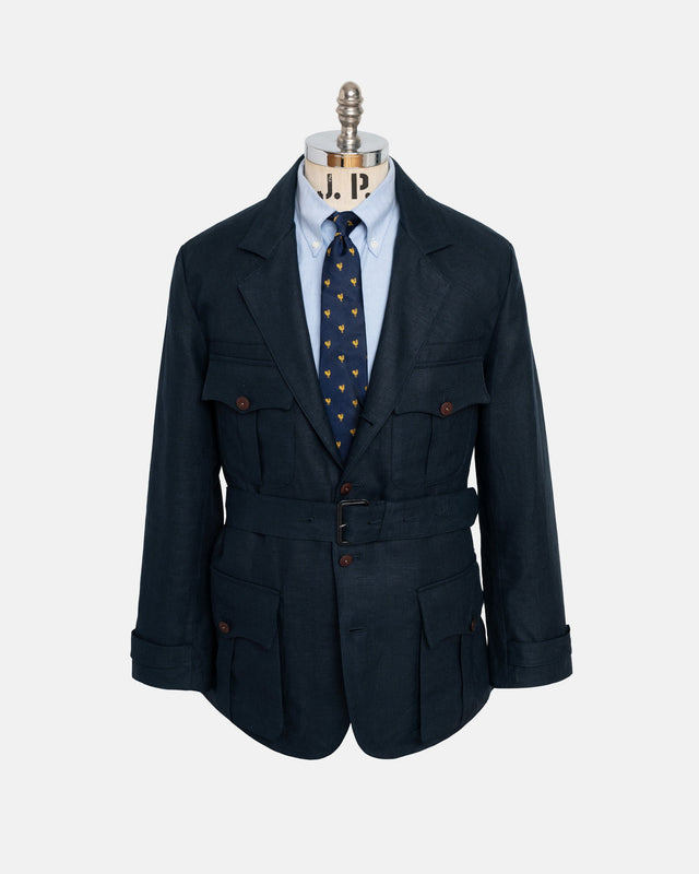 Made In England Linen Safari Jacket