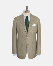 Made In Usa Herringbone Wool Silk Sport Coat