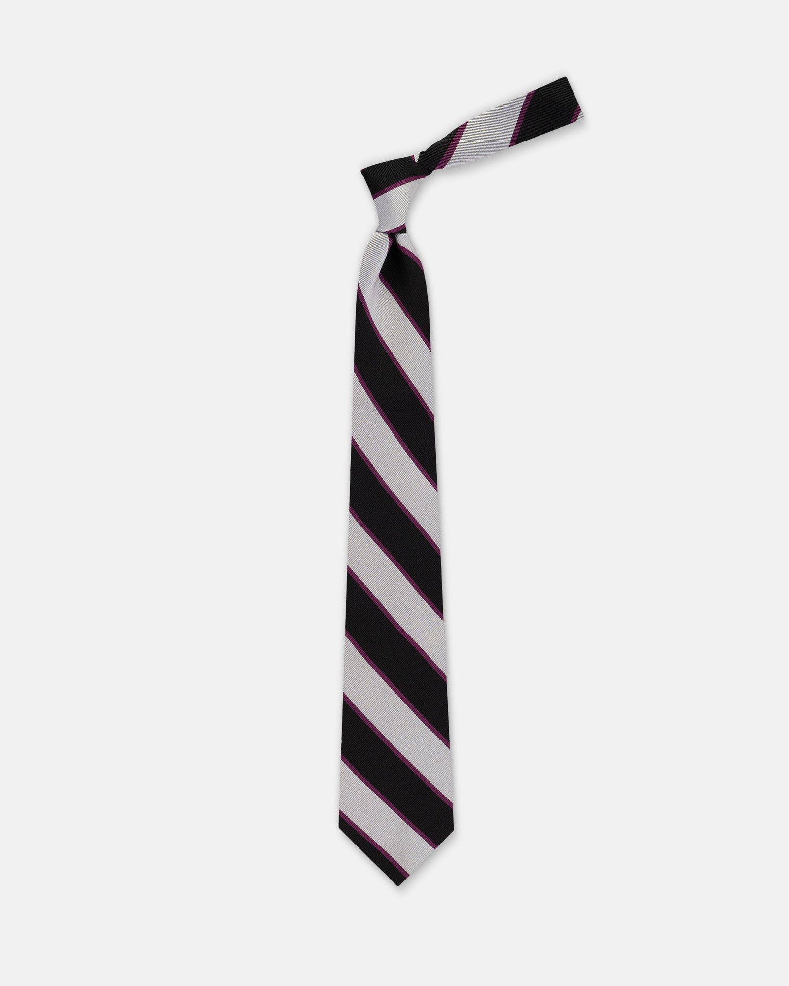 Made In Uk Gentlemen Of Suffolk Cricket Club Silk Repp Tie