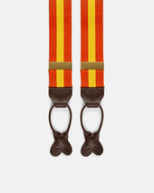 Made In England Yellow Striped Barathea Braces